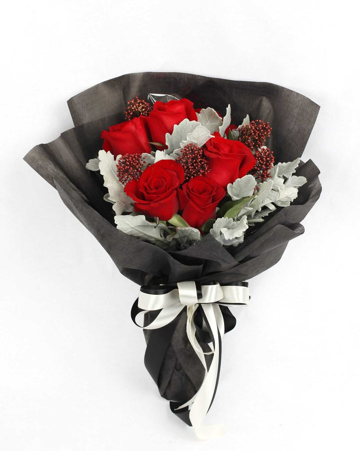 Elegant Red Rose Bouquet