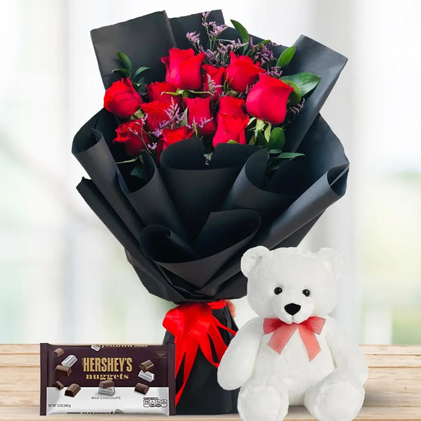 Red Roses & Hershey’s with Teddy