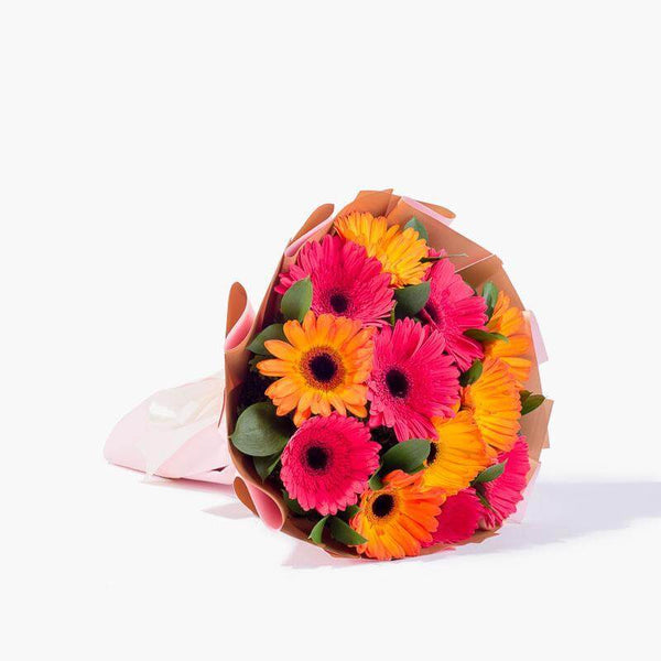 Orange-And-Pink-Gerbera-Bouquet