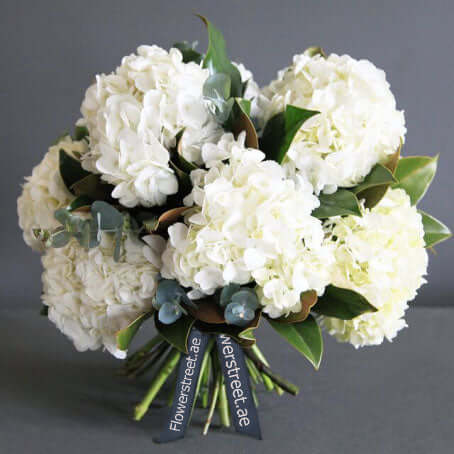 White Hydrangea Bouquet