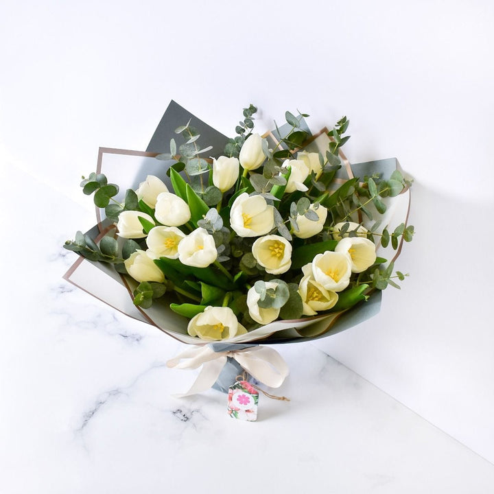 White Tulip Bouquet