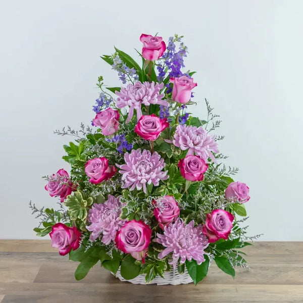 Purple Flower Basket