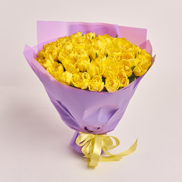 51 Yellow Tulip Bouquet