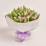 101 Pink Tulip Bouquet