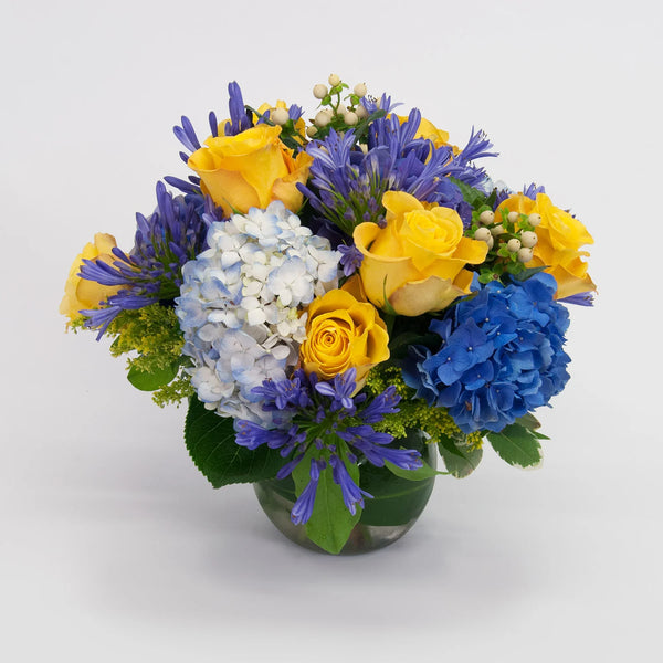 Blue And Yellow Vase